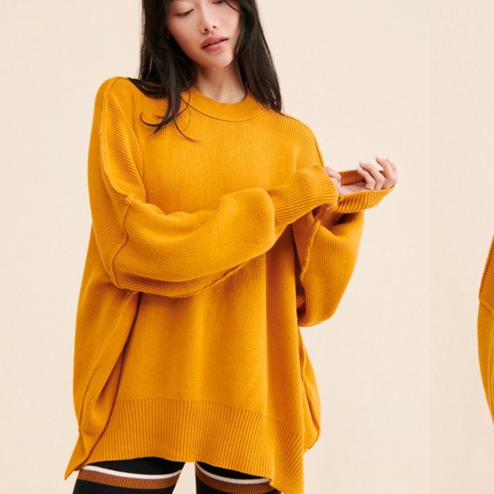 Free People Easy Street Tunic In Mustard